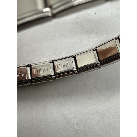 D’linQ Italian Charm Bracelet Elvis Devin I Love My Grandson Alexandra Italy - Picture 5 of 7